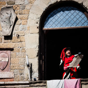 L'araldo  chiama al campo le rappresentanze (Arezzo 2009)