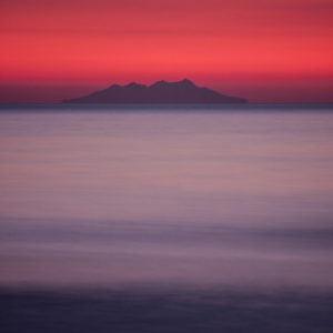 Lunga esposizione serale dell'Isola del Giglio (Toscana 2008)