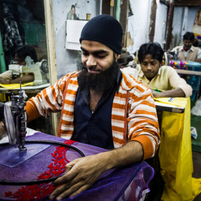 Sarti al lavoro, Old Delhi (India 2012)