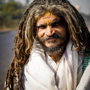Sahdu Baba in pellegrinaggio a Mathura, luogo di nascita di Krishna (India 2012)