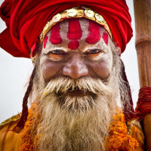 Baba mendicante a Varanasi (India 2012)